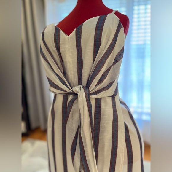 NWT Banana Republic Factory summer dress, tie front, v-neck, size 8 - Picture 16 of 17